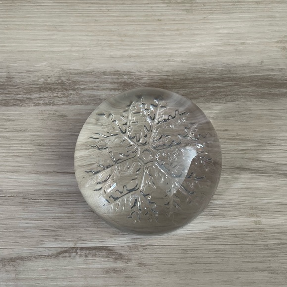 Glass Snowflake Paperweight - Picture 3 of 7